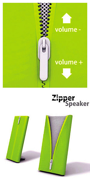 【Zipper Speaker】
拉开拉...