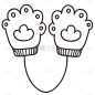 手绘-卡通风穿搭贴纸SVG-手套