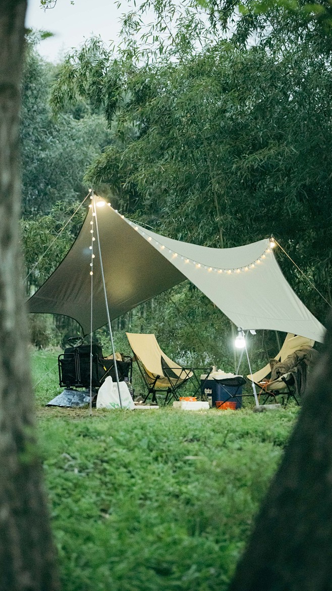 露营，户外，露宿，帐篷