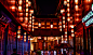 古风灯笼夜景