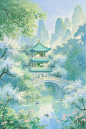 古风插画｜春日游