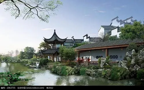 古代庭院景观布局_百度图片搜索-花瓣网