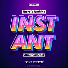 Premium Vector | Success quote with modern and futuristic font with cool effect
