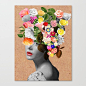 Mary Floral Canvas Print