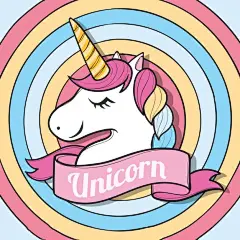 手绘独角兽插画矢量图设计素材