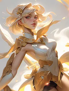 Midjourney｜英雄联盟光辉女神拉克丝