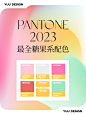 配色灵感｜Pantone2023最全治愈糖果系配色