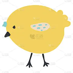可爱快乐的小黄鸡