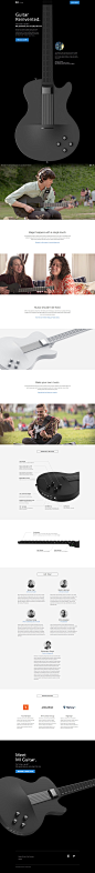 MI Guitar Product Landing Page