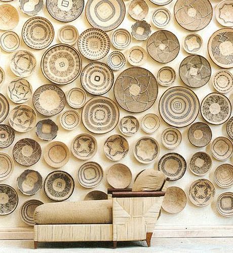 Baskets as Wall Art ...