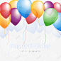 生日气球矢量图 免抠png 设计图片 免费下载 页面网页 平面电商 创意素材