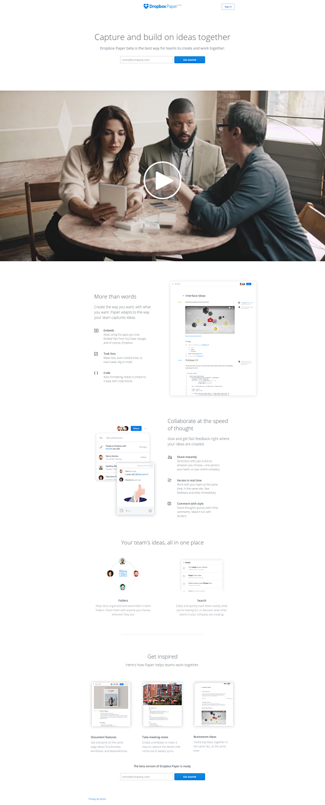 Dropbox - Paper