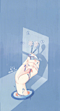 所有的悲伤都藏有故事 / via：猫矮 #艺术研习社# #插画# ​​​​