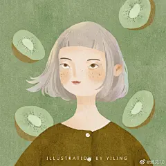 翻出来一组水果味的小姐姐，甜甜的陪我度过了今年夏天。每天画唠超话 插画超话 设计美学超话 插画狂想超话 #设计美学［超话］# ​​​​