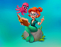 Teacher Mermaid in Fishdom (Playrix) style