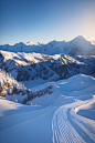 冰山美景雪地风景雪山风景摄影图