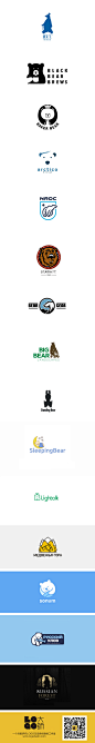 #熊logo#以动物为元素logo##logo设计##logo欣赏##优秀logo# #Logo##logo大师##色彩logo#http://topidea365.com @北坤人素材