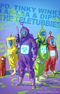 Badass Teletubbies, Sylvain Sarrailh : More badass remix here : http://badassfanarts.tumblr.com/