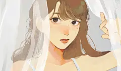 超心动！干净美好清爽日本少女头像插画 - 小红书