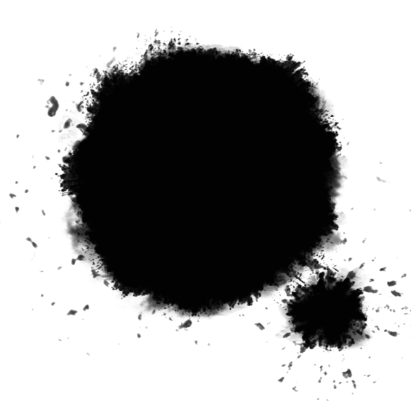 圆点墨迹png