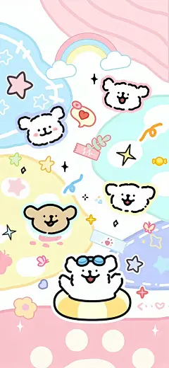 壁纸 _ 线条小狗壁纸第二弹♡_6_夏宇summer_来自小红书网页版