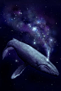 Space Whale Art Print: