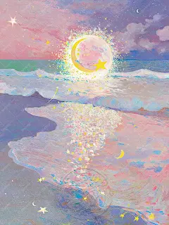 星空滑落，垂落无垠海面_1_Shrimp_来自小红书网页版
