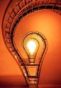 Light Bulb Staircase - Prague, Czech Republic