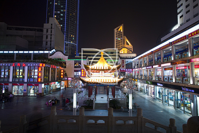 无锡商业街夜景