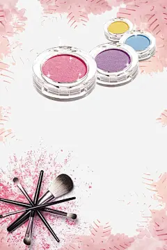 化妆品彩妆海报背景 眼线笔 美甲 元素 免抠png 设计图片 免费下载 页面网页 平面电商 创意素材