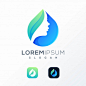 Water woman logo design 