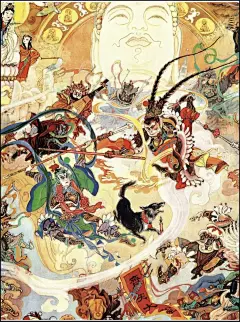 Dunhuang flying Apsaras (敦煌飞天)图片_古风-场景概念图片素材-花瓣网