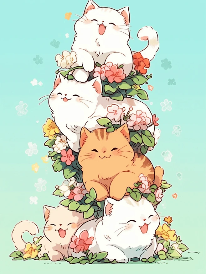 叠叠猫第四弹_1_墨羽尘曦_来自小红书网...
