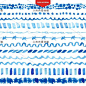 蓝色水彩钢笔线条手绘几何产品图案包装背景PS设计素材AI112-淘宝网