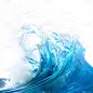 特效通用实景蓝色海浪浪花元素素材