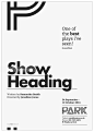 公园剧院宣传册封面 -大作