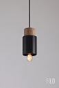 SO5 Pendant Lamp : The first FILD collection of objects SUSTAINABLE ORIGINS was designed and developed by Dan Vakhrameyev in 2014. The minimalist object forms were created In virtue of assembling genuine materials of wood and metal. Accurate and conceivab