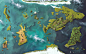 Pathfinder Second Edition: Inner Sea World Map, Damien Mammoliti : Happy Pathfinder Second Edition release day! Here is the world map painted for the new edition of the game. A labour of love, but it was fun nonetheless!

Click on the Full view for the be
