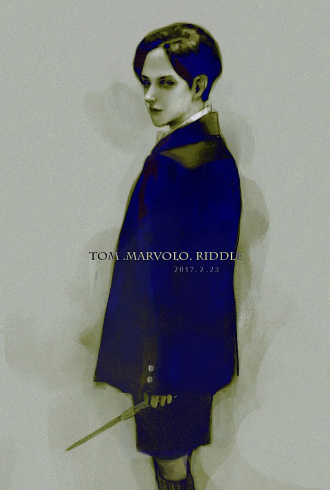 汤姆里德尔-兰若有佳人_HP,Tom Marvolo Riddle,伏地魔,汤姆里德尔_涂鸦王国插画-花瓣网