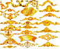 欧式金属质感边框花纹psd素材 #采集大赛#