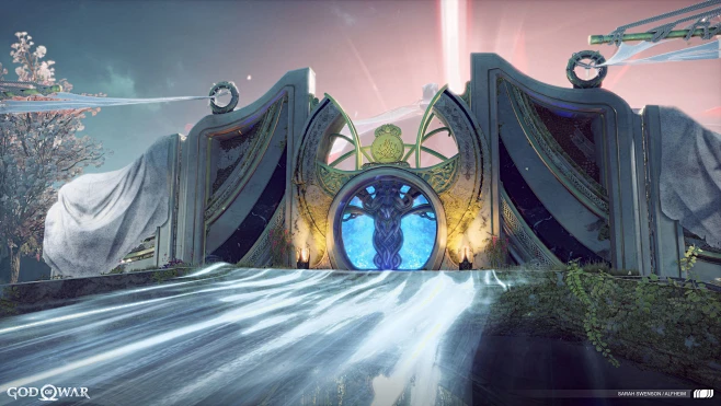 GOD OF WAR - ALFHEIM - ENTRANCE - DRAGON, Sarah Swenson : I worked with ...