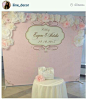 Paper flowers backdrop wedding