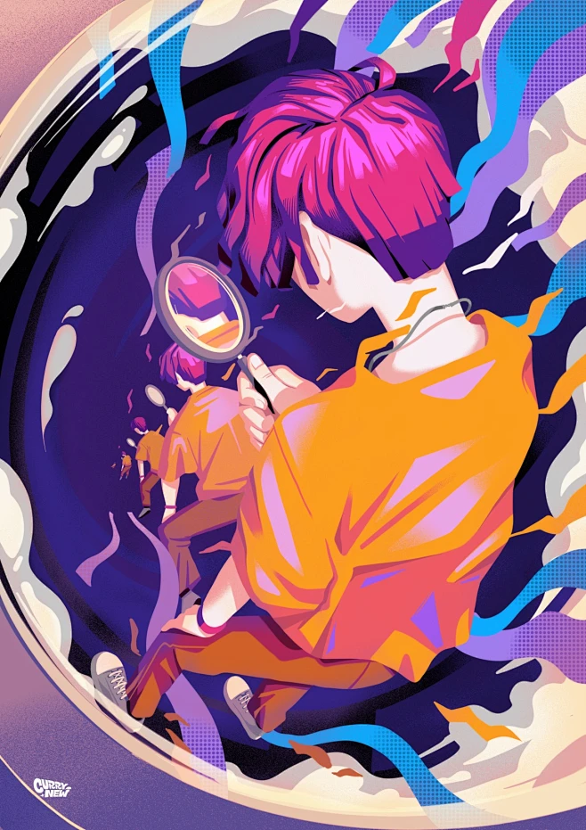 动感十足！14张人物插画作品欣赏-花瓣网