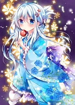#二次元# 美女卡通女生少女头像壁纸高清手绘插画动漫素材 @宇飞视觉