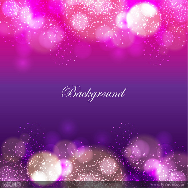 炫紫色梦幻光斑光点背景矢量素材