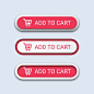 Premium Vector | Add to cart buttons