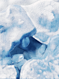 冰天雪地冬季冰河北极冰块冰冻冰面c4d场景俯视