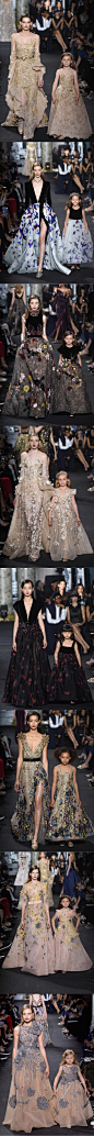 #杰斯看高级定制时装周# / Elie Saab Haute Couture F/W 2016 〔FullCollection〕| Elie Saab风格改变极大的一个高定系列，其中亲子系列的礼服(图5)更让人印象深刻。