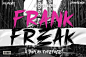 时尚复古品牌服装徽标设计y2k装饰英文字体安装包 Frank Freak Marker Brush Display Font插图