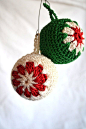Vintage Crocheted Christmas Tree Ornaments